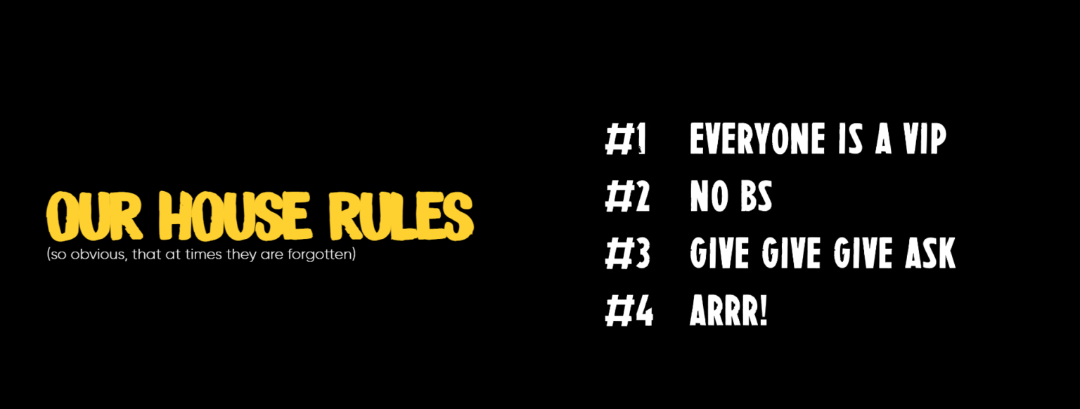 PIRATE House Rules